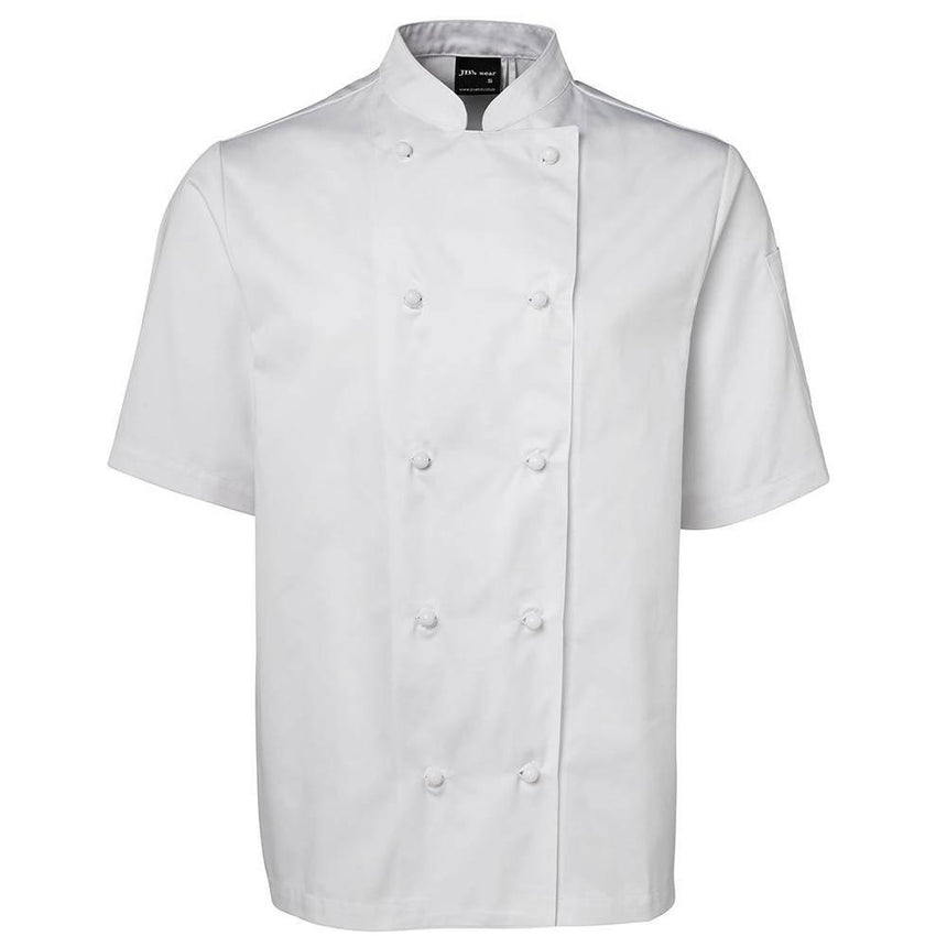 Short Sleeve Unisex Chefs Jacket Chef Jackets JB's Wear White 2XS 