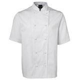 Short Sleeve Unisex Chefs Jacket Chef Jackets JB's Wear White 2XS 