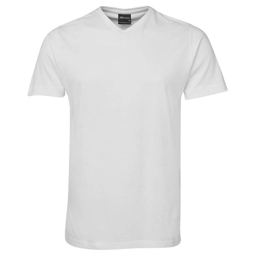 V Neck Tee T Shirts JB's Wear White 2XS 