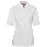 Ladies Short Sleeve Chef's Jacket Chef Jackets JB's Wear White 6 