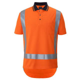 Hi Vis (D+N) S/S Non Cuff TTMC-W17 Traditional Polo Polos JB's Wear XS  