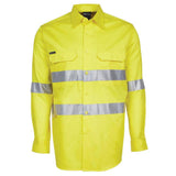 Hi Vis Long Sleeve Work Shirt Shirts JB's Wear Yellow 3XS