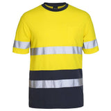 Cotton T-Shirt With Tape Shirts JB's Wear Yellow/Navy XS