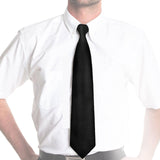 Men's Black Clip On Tie 2 Ties Ties Jeridu Black