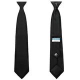 Men's Black Clip On Tie 2 Ties Ties Jeridu   