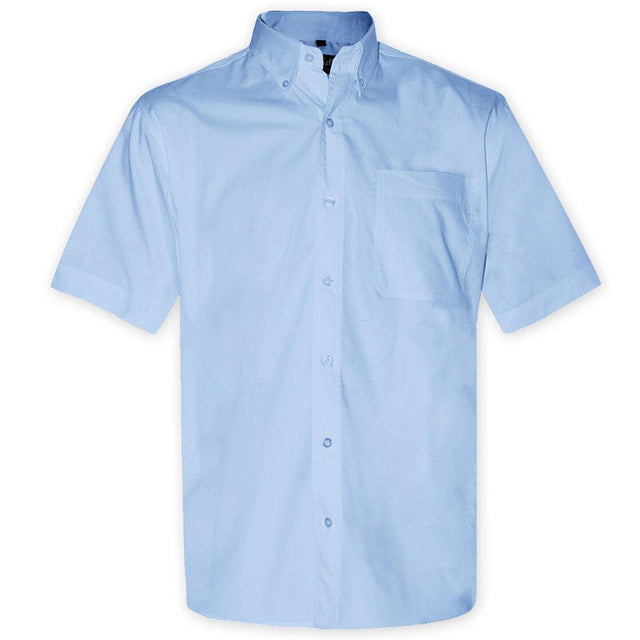 Men's CVC Business Shirts Short Sleeve Shirts Jeridu   