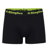 King Gee Cotton Trunk 3 Pack Black, mixcolour elastic band,K09023 Underwears KingGee   