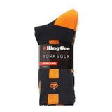 King Gee Men's Crew Cotton Work Sock - 5 Pack,K09035 Socks KingGee   