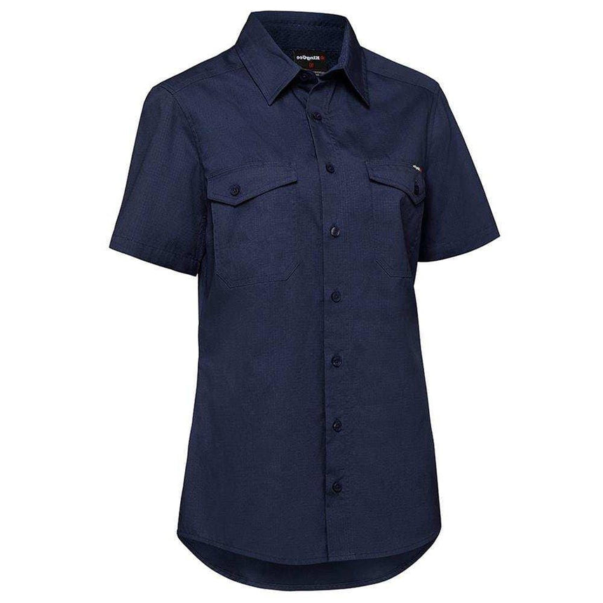 Womens Workcool 2 Shirt Short Sleeve Shirts KingGee Navy 6 