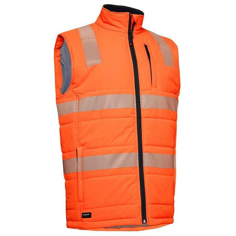 Hi Vis Reflective Puffer Vest Vests KingGee Orange 2XS 