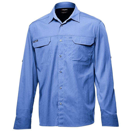 Drycool Shirt Long Sleeve Long Sleeve Shirts KingGee S Alaskan Blue 