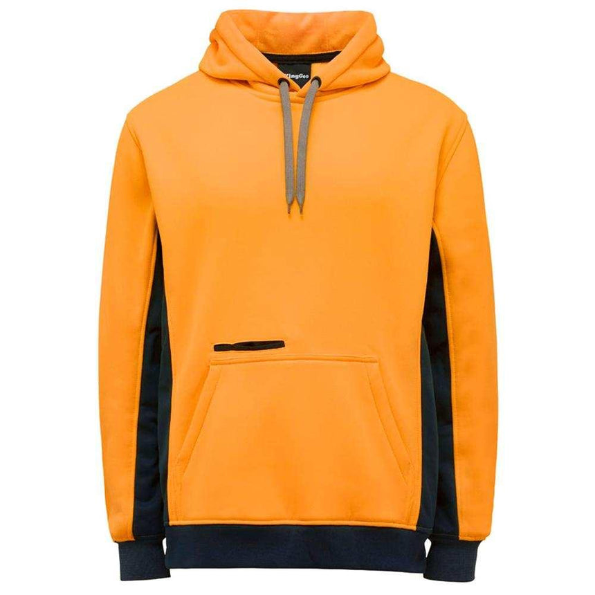 Hi Vis Pull Over Hoodie Sweaters KingGee S Orange/Navy 