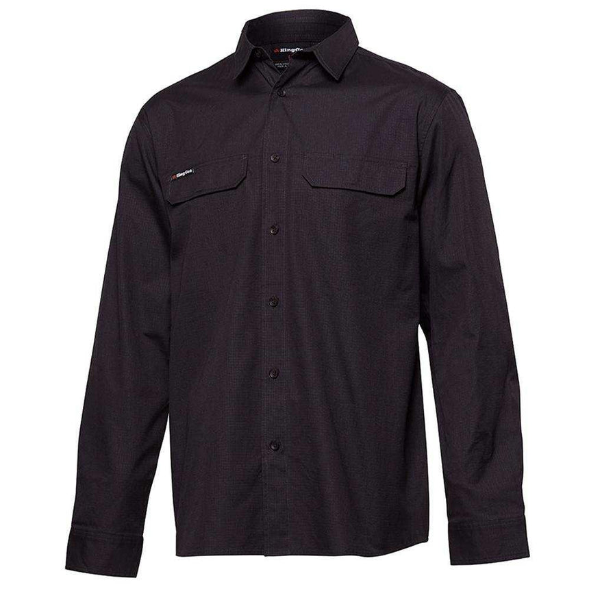 Workcool Pro Shirt Long Sleeve Shirts KingGee XS Charcoal 