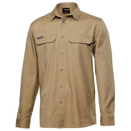 Workcool Pro Shirt Long Sleeve Shirts KingGee XS Khaki 
