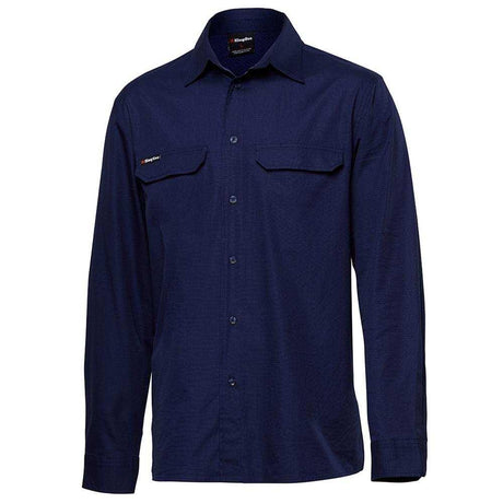 Workcool Pro Shirt Long Sleeve Shirts KingGee XS Navy 