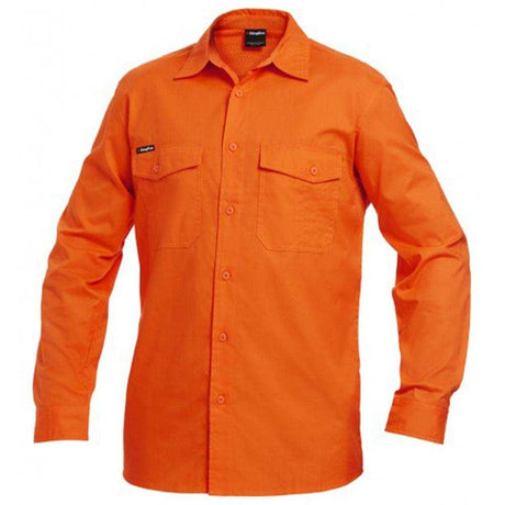 Workcool Long Sleeve 2 Shirt Long Sleeve Shirts KingGee XS Orange 
