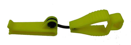 Work Glove Clip Glove Clips MaxiSafe Yellow - on belt  