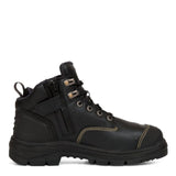 130MM Black Zip Sided Hiker Boot 55340Z Zip Up Boots Oliver   