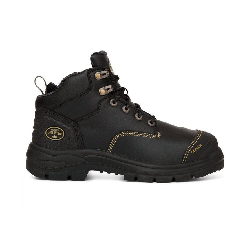 130MM Black Zip Sided Hiker Boot 55340Z Zip Up Boots Oliver   