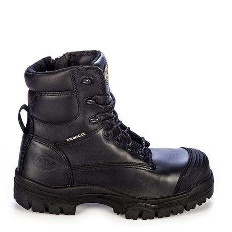 150MM Black Zip Sided Boot 45645Z Zip Up Boots Oliver   