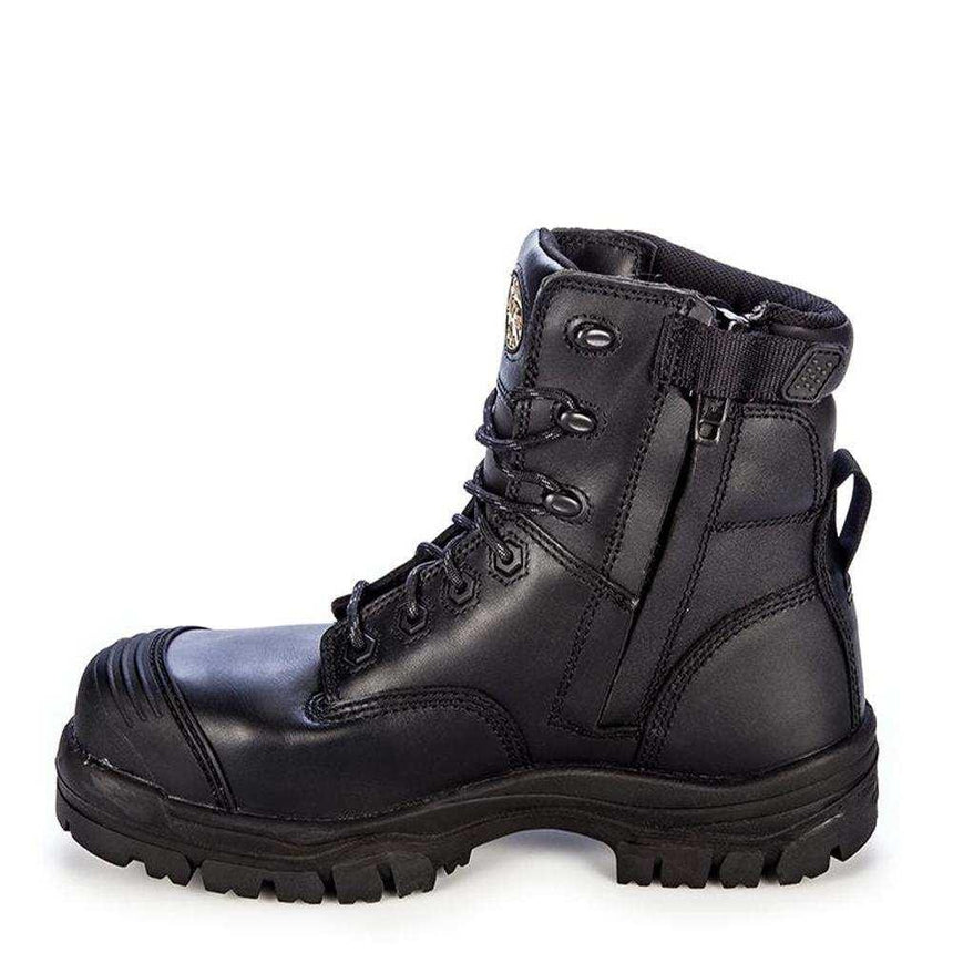 150MM Black Zip Sided Boot 45645Z Zip Up Boots Oliver   