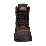 150MM Brown Lace Up Boot 65490 Zip Up Boots Oliver   