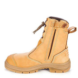 200MM Hi-Leg Wheat Zip Sided Boot 55385 Zip Up Boots Oliver   