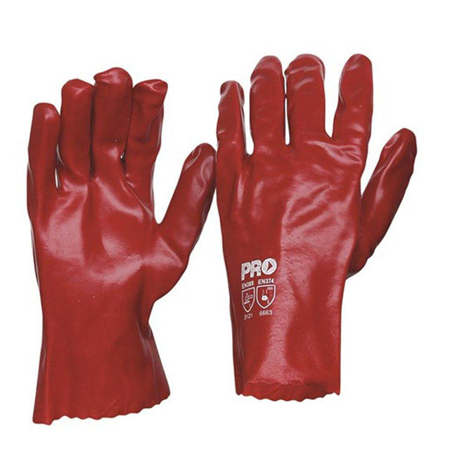 27cm Red PVC Gloves Gloves ProChoice   
