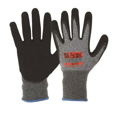 Arax® Nitrile Sand Dip On 13G Liner Gloves ProChoice   