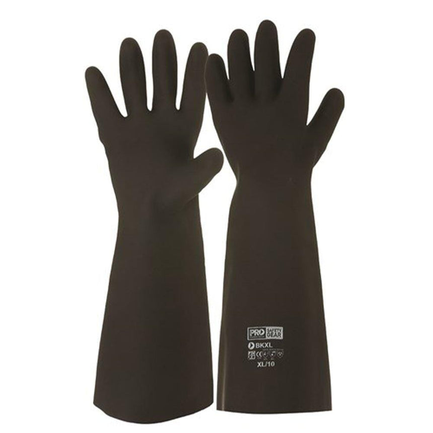 Black Knight® 46cm Rubber Gloves Gloves ProChoice   