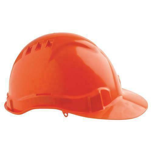 V6 Hard Hat Vented Pushlock Harness Head Protection ProChoice Orange  