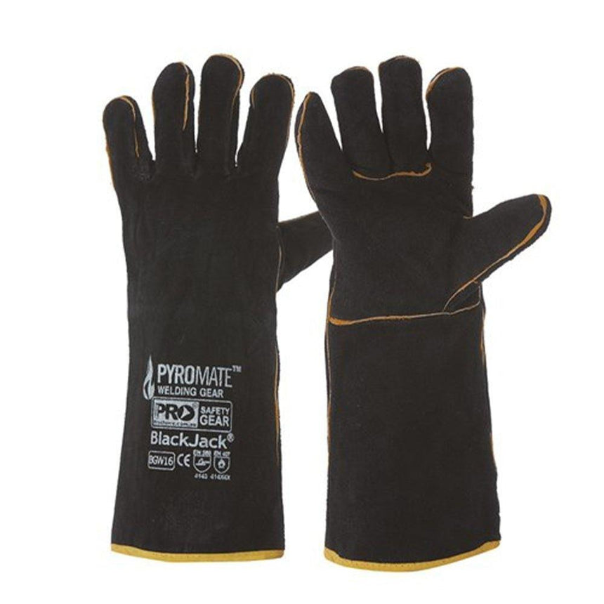 Pyromate® Black Jack® - Black & Gold Glove Large 6 Packs Gloves ProChoice   