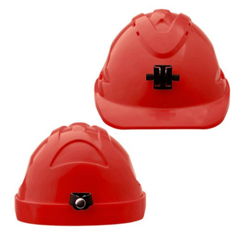 V9 Hard Hat Unvented + Lamp Bracket Pushlock Harness Head Protection ProChoice   