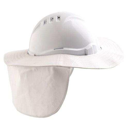 V6 & V9 Hard Hat Brim - Plastic / Polyester Head Protection ProChoice White  