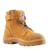 Argyle® Zip: Scuff Cap Work Boots 312652 Zip Up Boots Steel Blue   