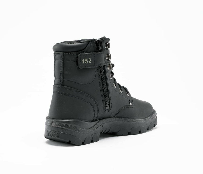 Black Argyle® Zip Work Boots 312152 Zip Up Boots Steel Blue   