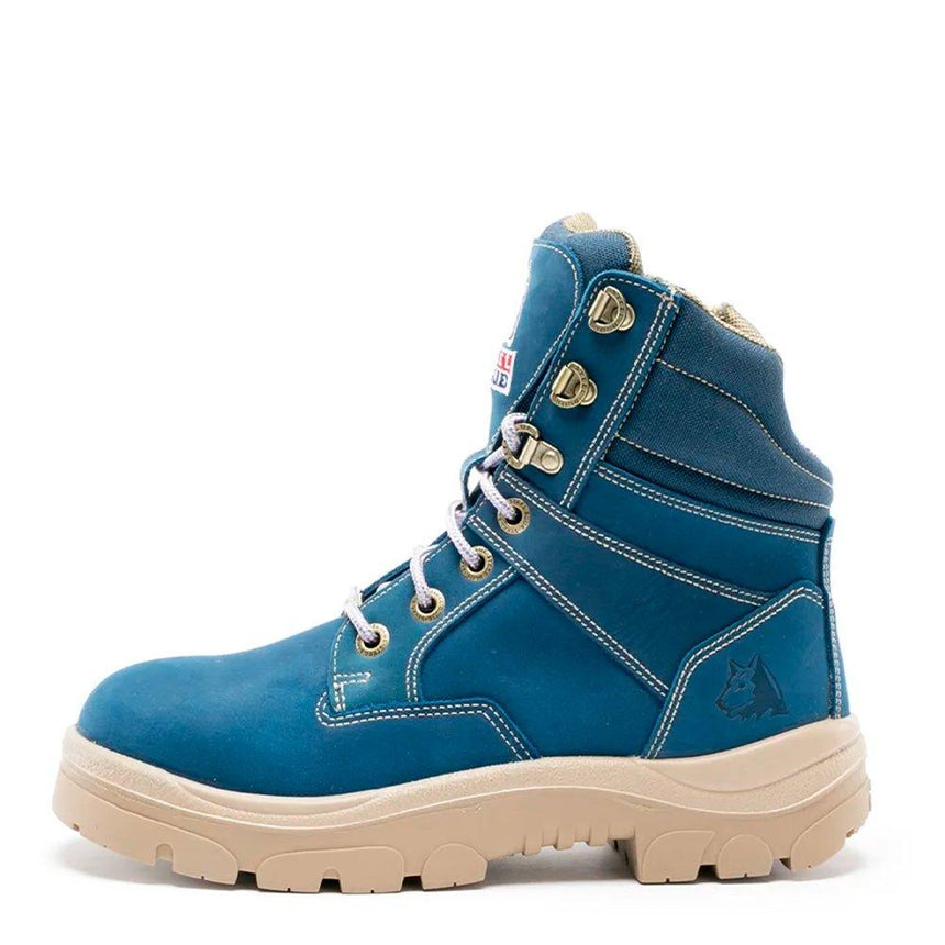 Blue Southern Cross® Zip Ladies 512761 Zip Up Boots Steel Blue   