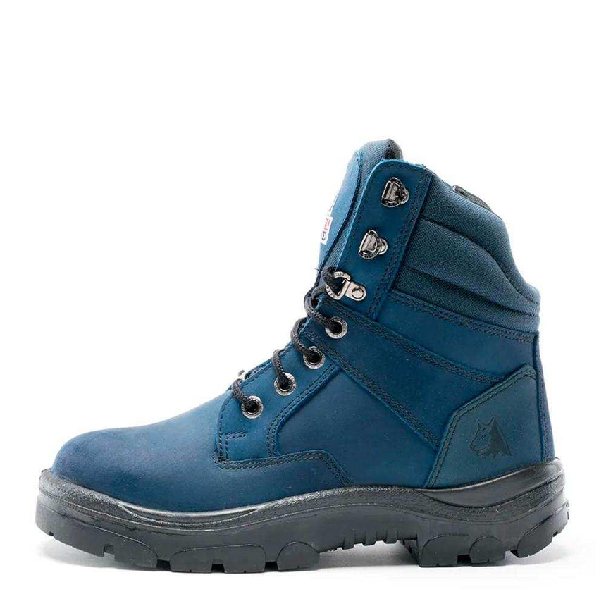Blue Southern Cross® Zip Work Boots 312361 Zip Up Boots Steel Blue   