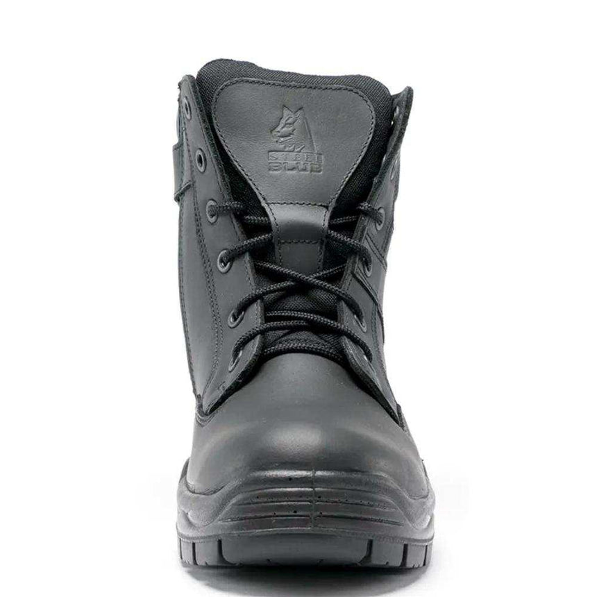 Leader Ladies Ankle Boot 320550 Zip Up Steel Blue   