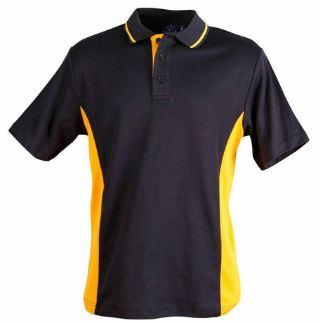PS73K Teammate Polo Kids Polos Winning Spirit 04K Black.Gold 