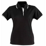 PS48A Liberty Polo Ladies Polos Winning Spirit 6 Black.White 