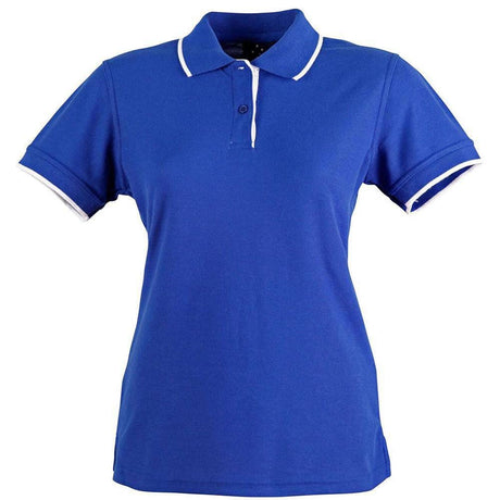 PS48A Liberty Polo Ladies Polos Winning Spirit 6 Royal.White 