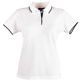 PS48A Liberty Polo Ladies Polos Winning Spirit 6 White.Navy 