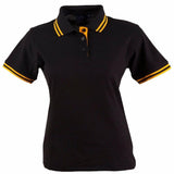 PS66 Grace Polo Women's Polos Winning Spirit Black / Gold Women's 8