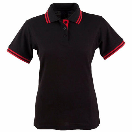 PS66 Grace Polo Women's Polos Winning Spirit 8 Black / Red 