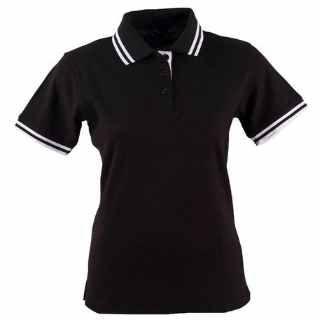 PS66 Grace Polo Women's Polos Winning Spirit 8 Black / White 