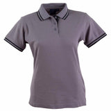 PS66 Grace Polo Women's Polos Winning Spirit Grey / Black Women's 8