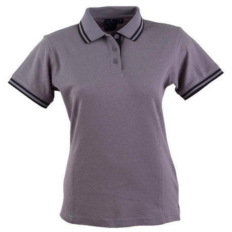 PS66 Grace Polo Women's Polos Winning Spirit 8 Grey / Black 