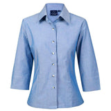 BS04 Ladies' Chambray 3/4 Sleeve Shirt Shirts Winning Spirit 8