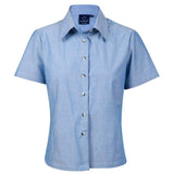 BS05 Ladies Chambray Short Sleeve Shirts Winning Spirit 8